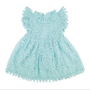 Baby Girl Blue Lace Dress, Size 12mo
